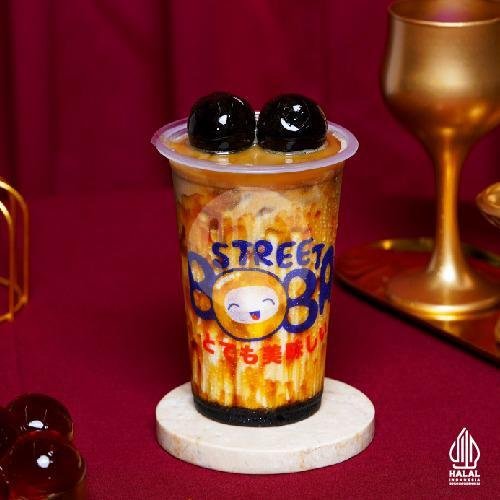 Butterscotch Coffee Jumboba menu Street Boba, Kesambi