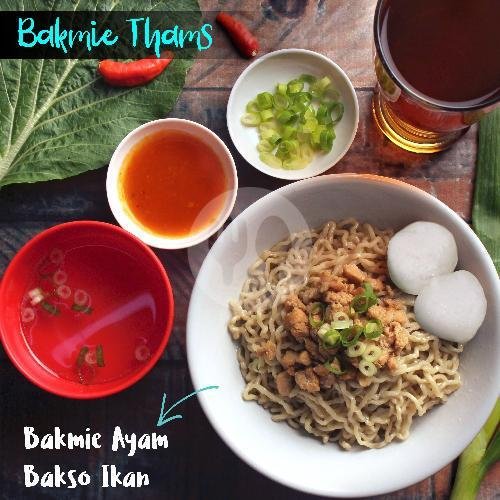 Bakmie / Bihun / Kwetiaw Ayam Pangsit menu Bakmie Thams, P. Jayakarta