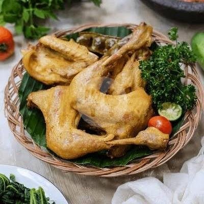 Nasi Ayam Pejantan Goreng menu Sambel Pinuk Alisamu, Tlogo Timun