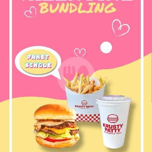 Paket Couple Free Spounbond menu Krusty Patty Burger, Veteran