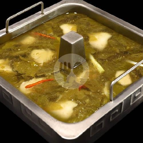 Sup Sayur Asin Dengan Ikan 2,4 Liter menu Haidilao Hot Pot, Mall of Indonesia
