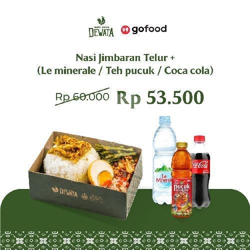 Nasi Jimbaran Ayam Goreng + Minuman menu Raja Rawit, Kuningan