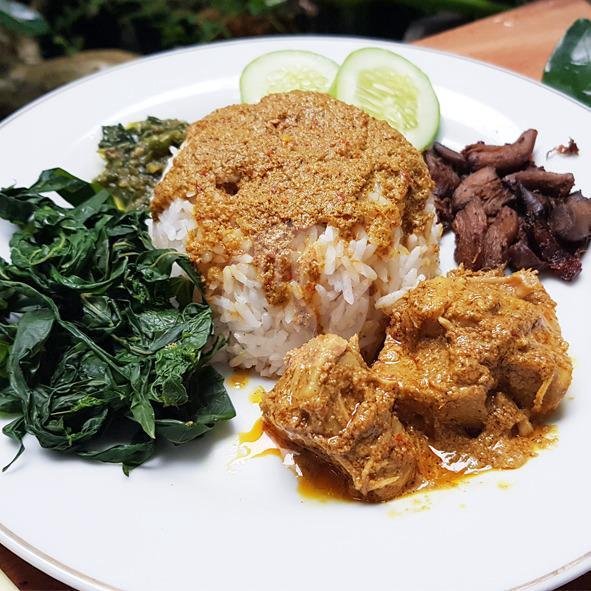 Paket Padang 10 menu Padang Vegan Damai, Foodcourt Mall Malioboro