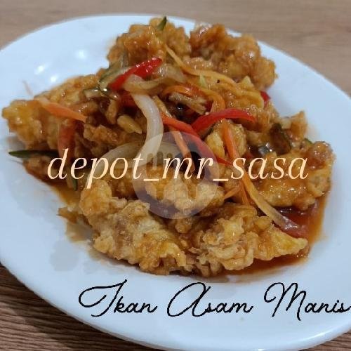 Ayam Saos Telur Asin menu Depot Mr Sasa, Tenggilis Mejoyo