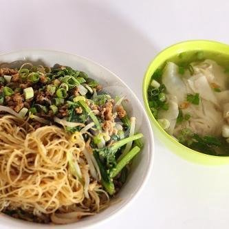 Kwetiaw Ayam + Pangsit menu Mie Ayam Bangka Asan, Pondok Bambu