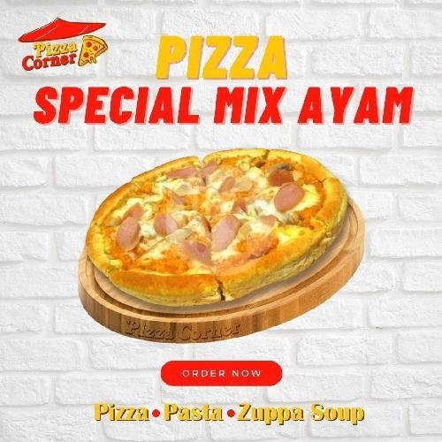 Pizza Sapi Sosis menu Pizza Corner, Gunung Sabeulah