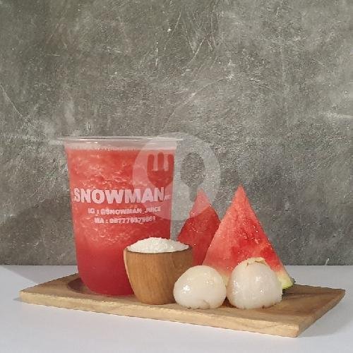 Trippleberry Lychee Snowman menu Snowman Juice ( Jus ), Margacinta