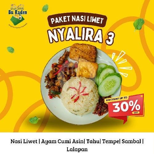Paket Nyalira 4 menu Nasi Liwet Bu Raden, Kayumanis