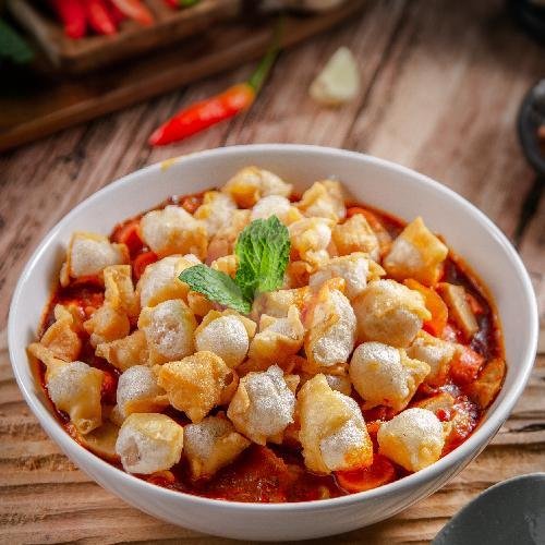 Seblak Nyeker menu Seblak Pasta, Patangpuluhan