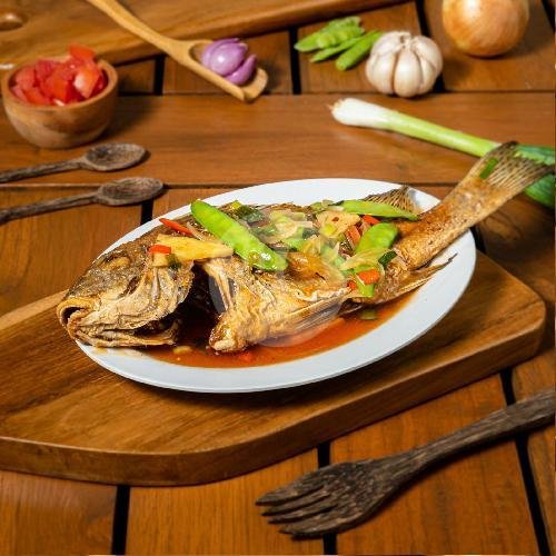 Ikan Laut Saos Mentega menu Zona Seafood, Kotabaru