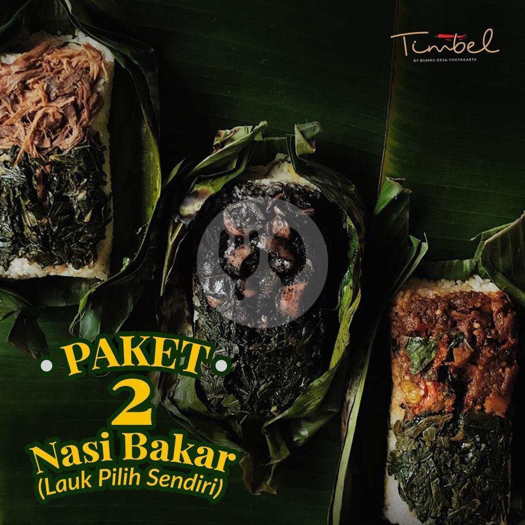 Paket 2  Nasi Bakar menu Bumbu Desa (Timbel, Sego Bakar & Sego Lipet), Kartini