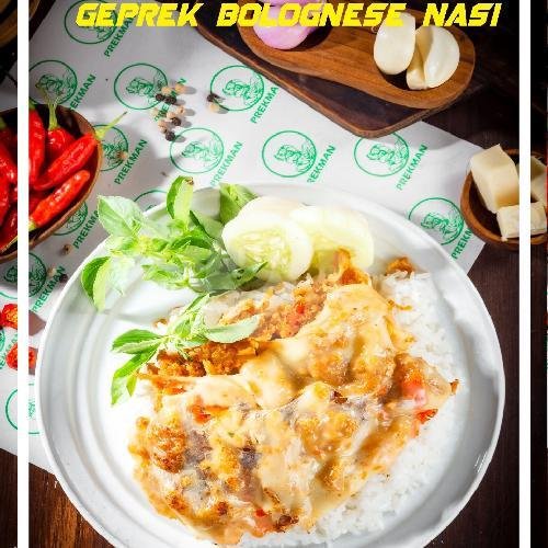 Geprek Sambal Matah Nasi menu Prekman Ayam Geprek, Tanjung Priok