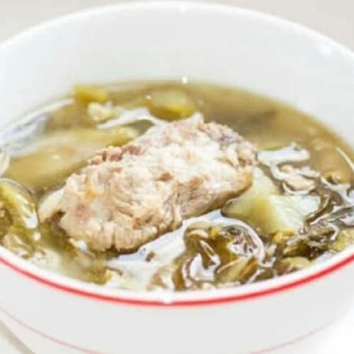 Baikut Sayur Asin menu Glory Sate Babi Asli, Ngagel Jaya Utara