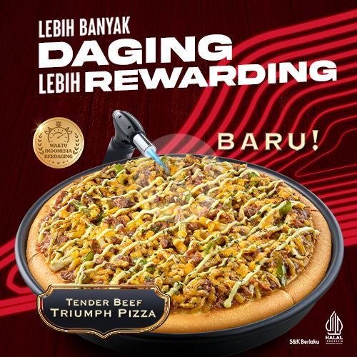 Regular Pizza Smokey Tender Beef Triumph menu Pizza Hut Ristorante, Riau Bandung