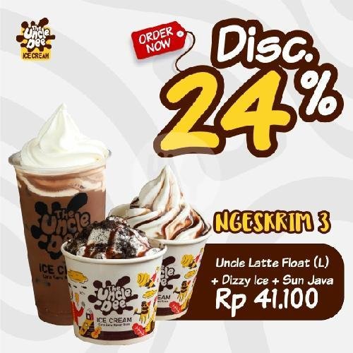 Croissant Cheese Choco Ice menu The Uncle Dee Ice Cream, S Parman