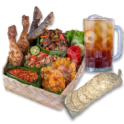 Sego Besek Paru Balado 4-5pax +minum+kerupuk menu Sego Sambel Cak Uut, Sukun