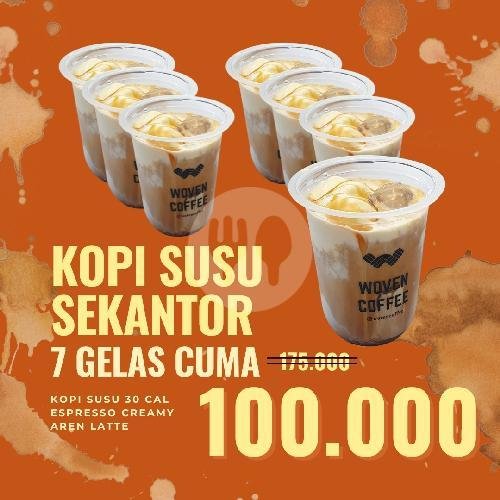 Kopi Susu Sekantor menu Kedai Kopi Woven, Jatinegara