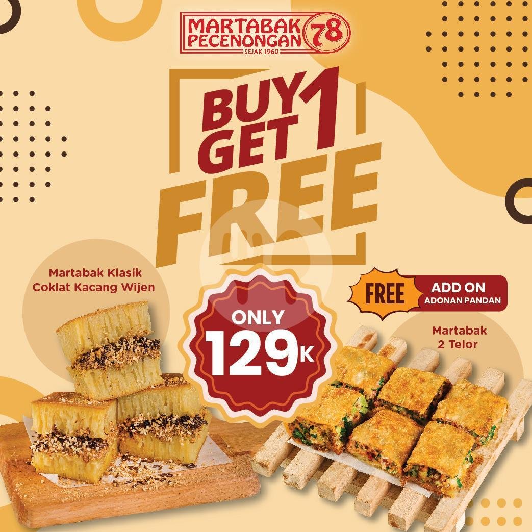 Bayar 1 Dapat 3 Paket A menu Martabak Pecenongan 78, Condet