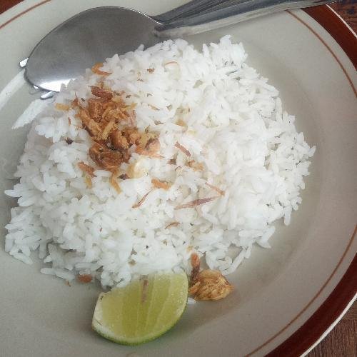 Nasi Putih menu Soto Dan Sop Daging Bang Uban, Kemang Pratama