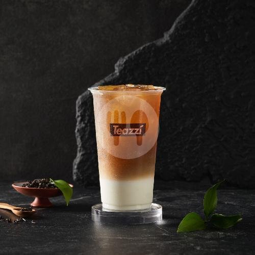 Deep Roast Oolong MILK TEA menu Teazzi, Pakuwon Mall