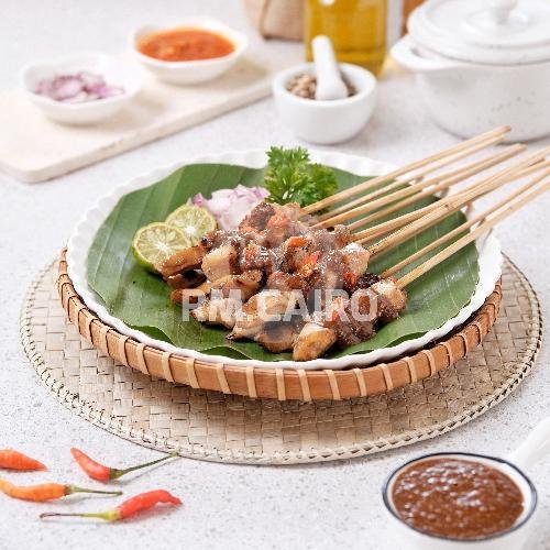 10 tusuk. Sate Kambing Campur Lemak menu Rumah Makan Cairo, Batu