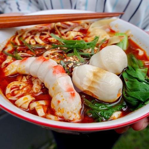 Mix Seafood Mala Noodle Regular menu Mangkok Manis, Cihampelas