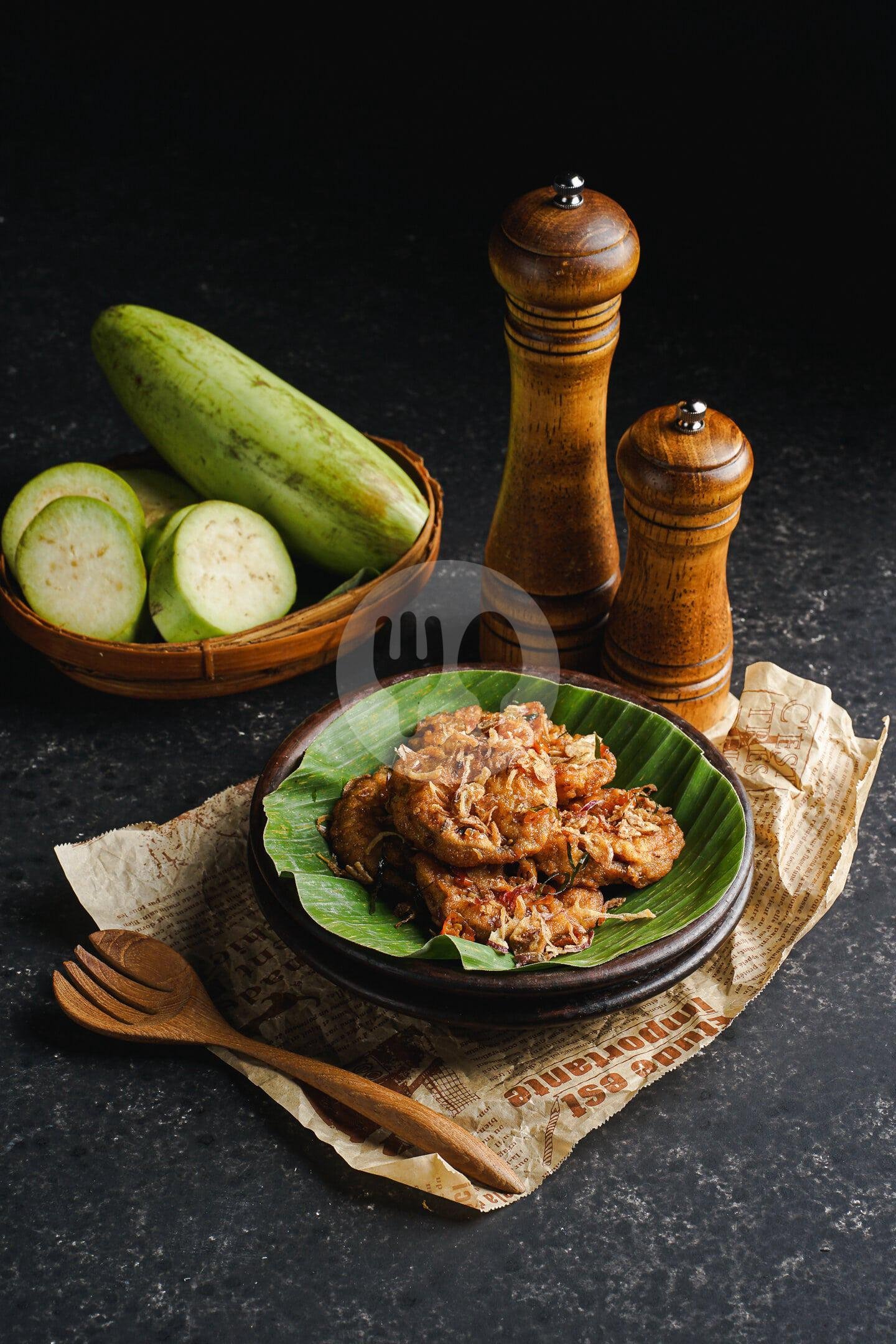 Terong Raos menu Lombok Idjo - Majapahit - Ayam Goreng Spesial Lombok Ijo