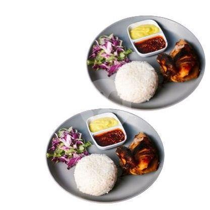 Paket Berdua Quarter Butter Rice menu Roasted Bar, Cilaki
