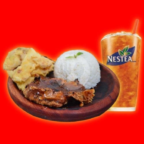 Pkt Lemontea Hot Spicy menu Ayam Geprek Crispy Bakar Abyan, Murni 1