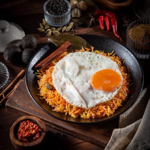 Paket Berdua Ayam goreng+ Lemon Tea menu Kebuli Abuya, Bintara Raya