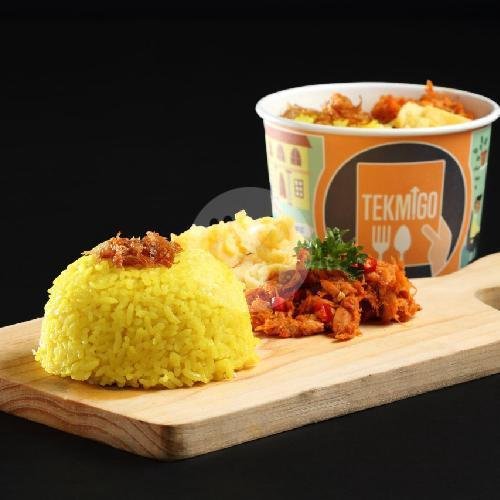 Rice Bowl Uduk Telur & Cakalang menu Tekmigo Rice Bowl (Nasi Kuning & Nasi Uduk), Bintaro