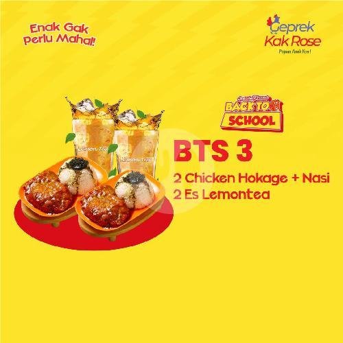 BTS 4 menu Geprek Kak Rose, Sigura-Gura