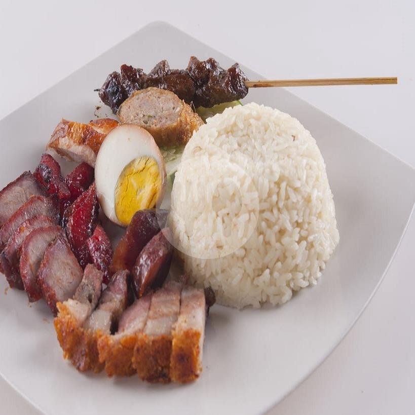 Nasi Hainan Polos menu Chasio Garing Madu Hoksiong, Mayjend Sungkono