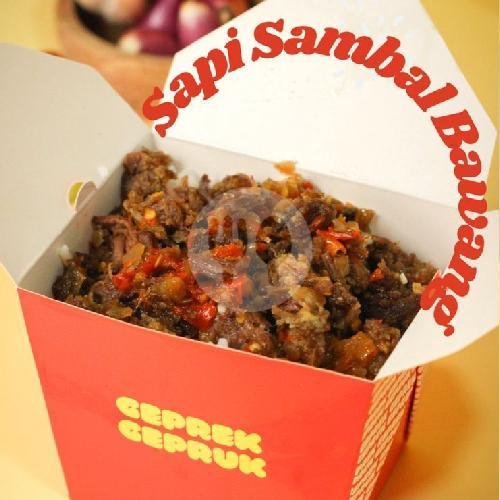 Ayam Sambal Matah menu Geprek Gepruk, Pesanggrahan
