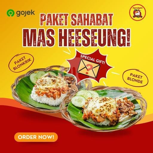 Ayam Blonde menu Ayam Geybok Bang Jarwo, Manggarai