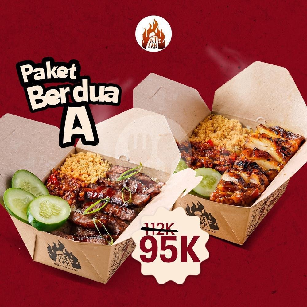 2 Pcs Sate Kulit Bakar Totlah menu Totlah, Kelapa Gading