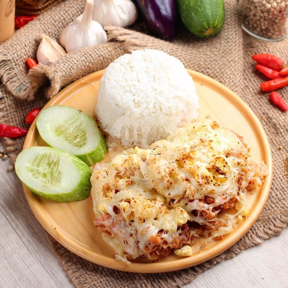 Paket Nasi Ijo Ayam Geprek menu I Am Geprek Bensu, Cipete