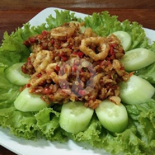 Cumi Goreng Saus Tiram menu Rumah Makan Saung Bale, Perumahan Sadang Sari