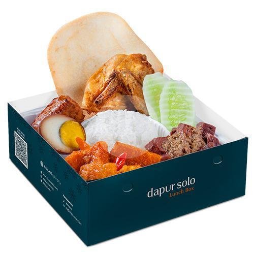 Nasi Gudeg Jogja Empal menu Dapur Solo Lunch Box, Semanggi