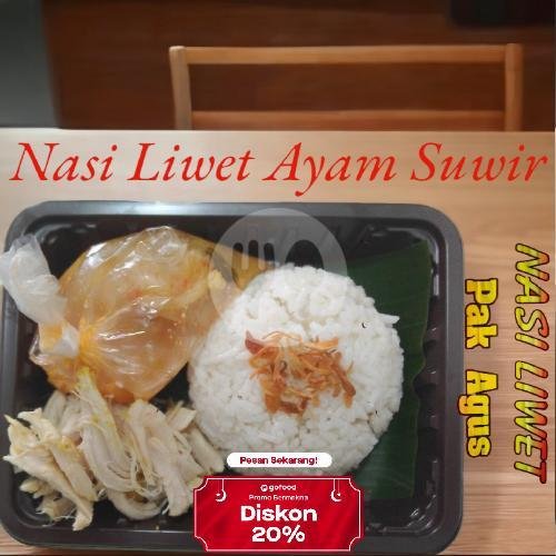 Nasi Kuning Komplit menu Nasi Liwet Pak Agus, Depok
