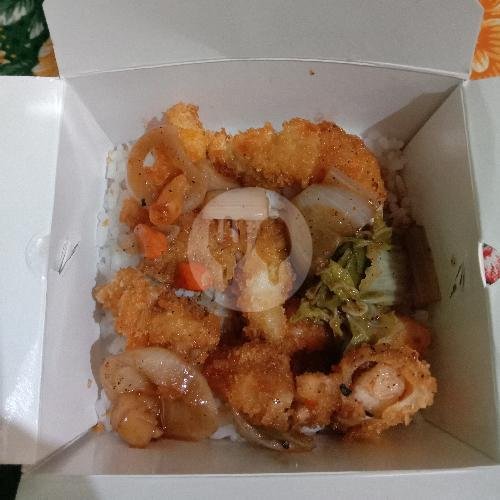 Rice Box Ayam Saos Inggris menu Patria Chinese Food, Tenggilis Mejoyo