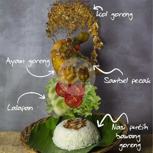 Ayam Penyet + Nasi menu Warung Makan Neng Hera