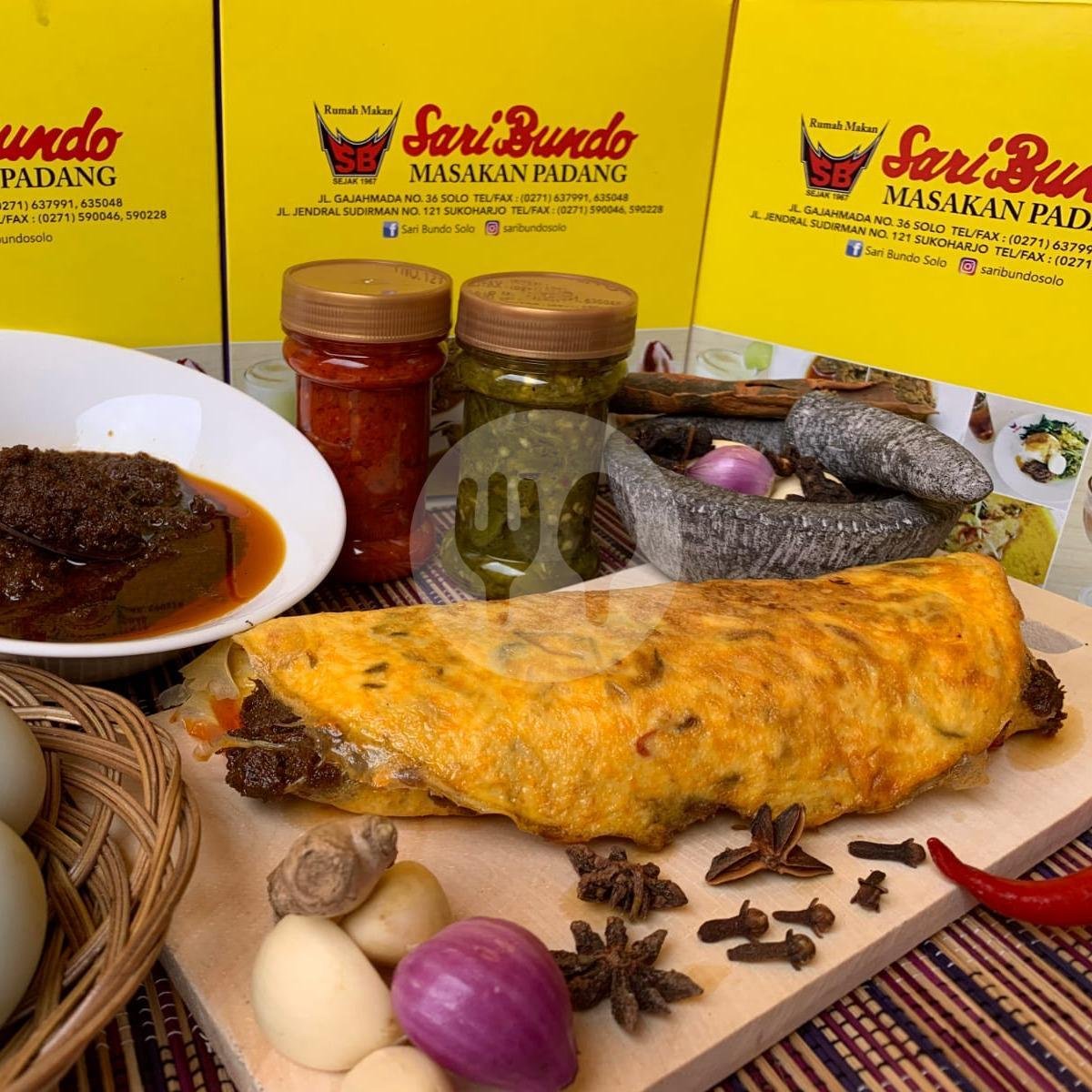 Nasi Rames + Kikil menu RM Sari Bundo, Banjarsari