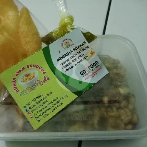 Bubur Ayam Bandung Spesial Wadah Di Tepak Plastik menu Bubur Ayam Bandung Mas Rudi, Cendana
