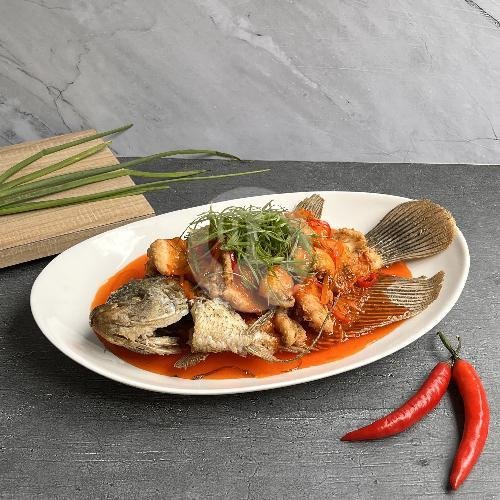 Sate Samcan 5 Tusuk menu PORCAFE, Jl Ciumbuleuit No 86 Bandung