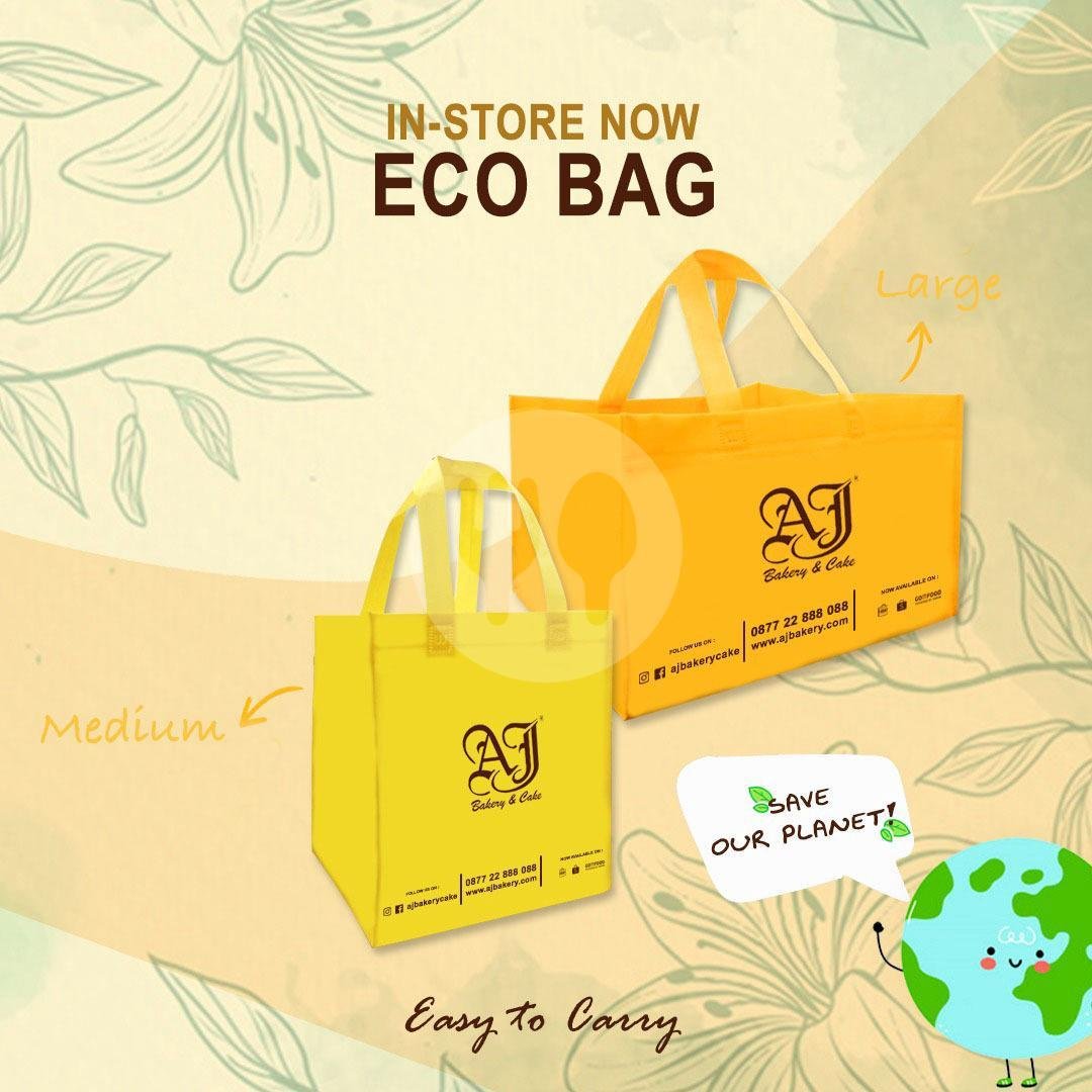 Eco Friendly Bag Large menu AJ Bakery & Cake, Summagung