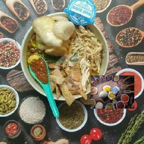 Telor Asin menu Bubur Ayam Khas Cirebon Neng Nita, Pesapen Pasar 22