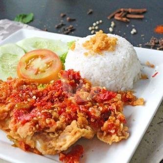 Ayam Geprek Mozarella+Nasi menu Huk Family Resto, Jatiasih