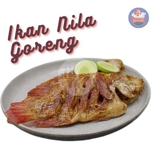Ayam Serundeng Rempah Kelapa (Satu Ekor Utuh Tanpa Kepala Dan Ceker) + Sambal dan Lalapan menu Ayam Bakar & Ikan Bakar Uncle Deny Bidara Cina, Tanjung Lengkong