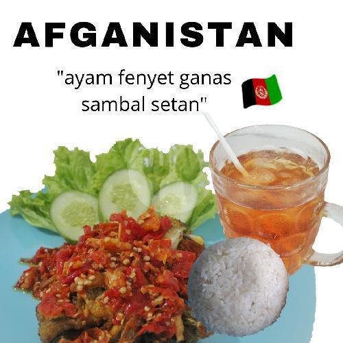 Paket Komplit Afrika menu Ayam Keliling Dunia, Kedawung